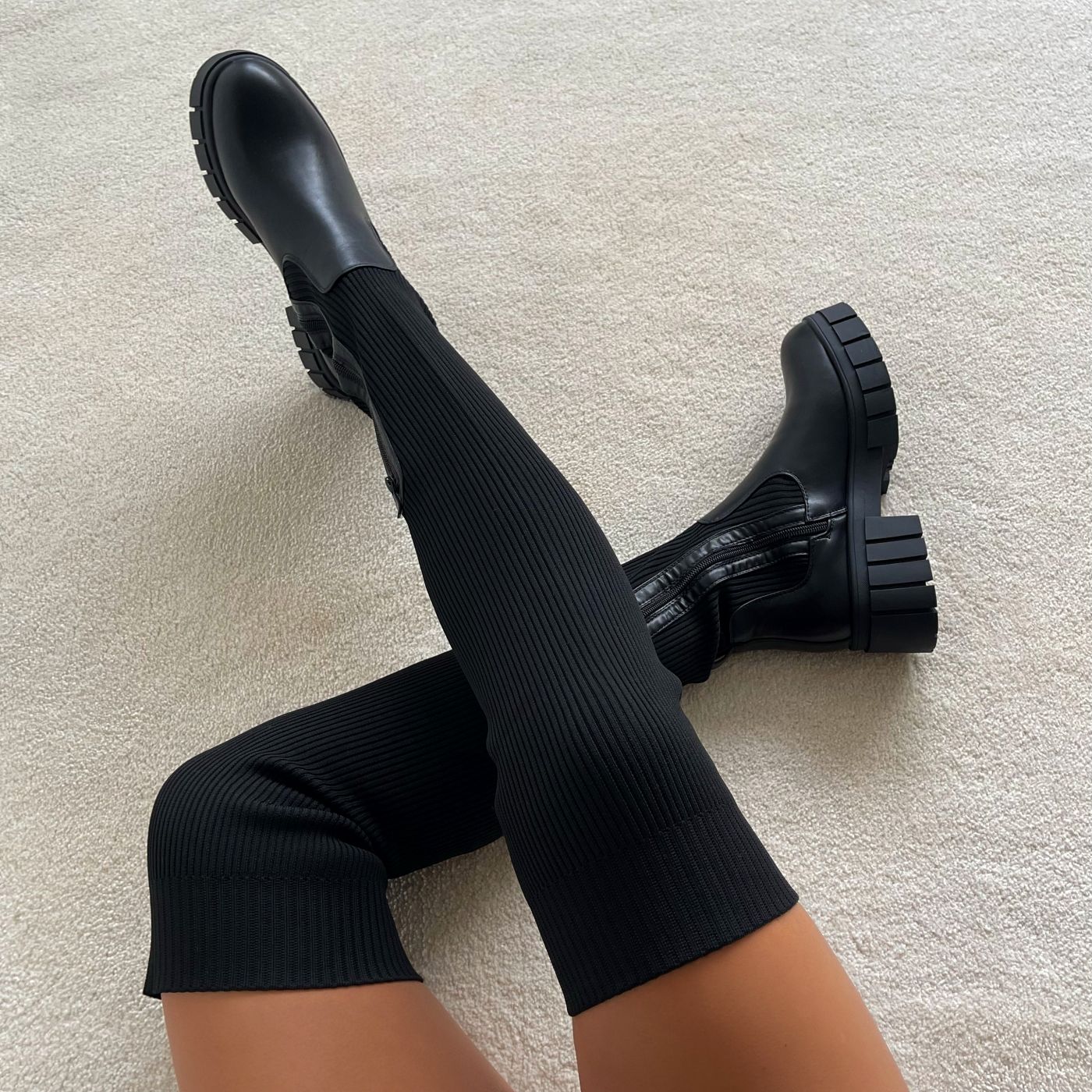 SweetSlims™ Best Selling Thigh High Knit Boots